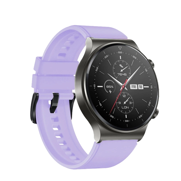 Silicone Strap for Huawei Watch GT 2/3/4/2 Pro/3 Pro/4 Pro/GT 2e 46mm - Purple