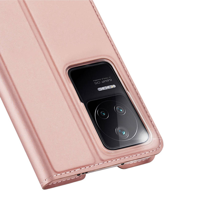 Dux Ducis Skin Pro Holster Cover Flip Cover für Xiaomi Poco F4 5G rosa