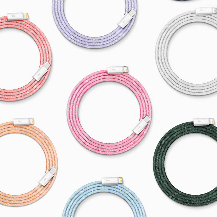 Baseus Dynamic 2 Series kabel pro rychlé nabíjení USB-C - Lightning 20W 480Mbps 2m fialový