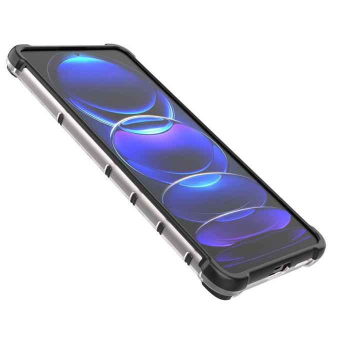 Honeycomb case for Xiaomi Redmi Note 12 Pro+ armored hybrid cover blue