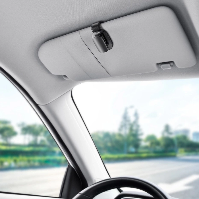 [RETURNED ITEM] Baseus self-adhesive car holder clip for glasses black (ACYJN-A01)