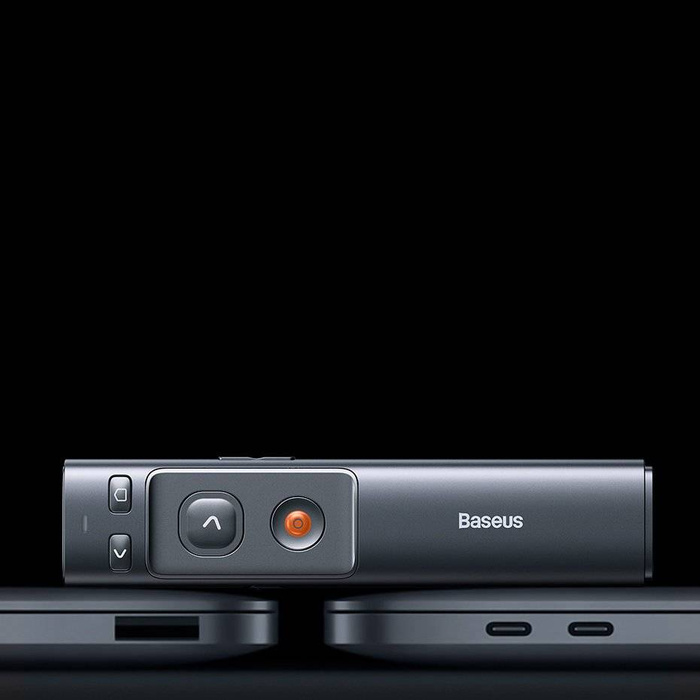 Baseus Orange Dot Wireless Presenter (Roter Laser)(Ladeversion) grau (WKCD000013)