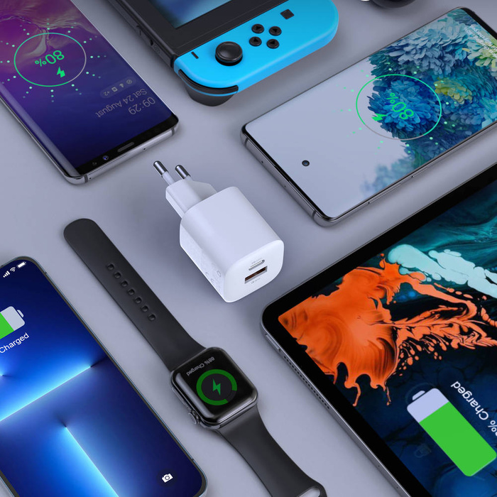 Choetech Schnelles USB-Ladegerät USB Typ C PD QC 33W weiß (PD5006)