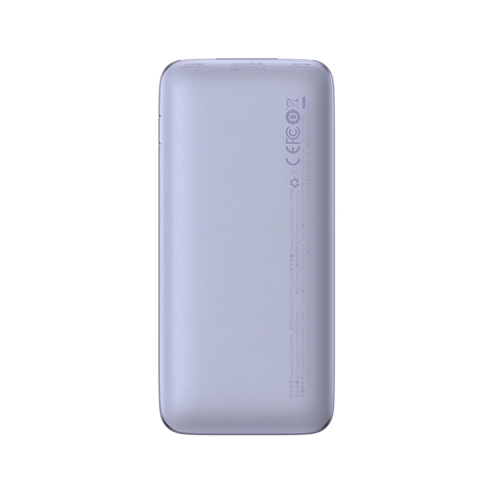 Baseus Baseus Pro 10000mAh 20W Powerbank Violett mit USB Typ A - USB Typ C 3A 0,3m Kabel (PPBD040205)