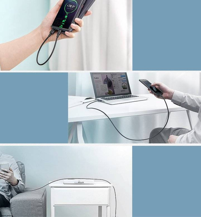 Ugreen kabel USB – USB Typ C 480 Mb/s 3 A 1,5 m kabel černý (US287 60117)