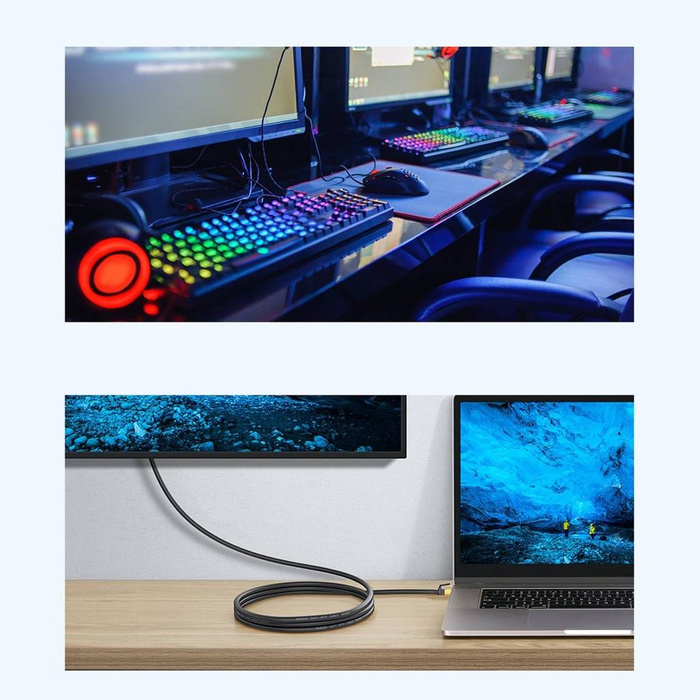 Vysokorychlostní síťový kabel Baseus Speed Seven RJ45 10 Gbps 30 m černý (WKJS011001)