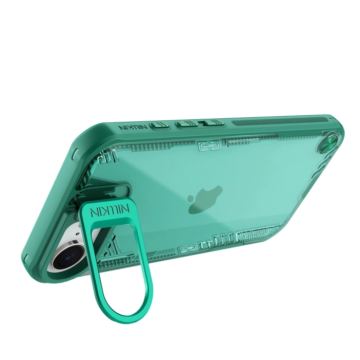 Etui Nillkin iPhone 16e Iceblade Prop z podstawką Zielone