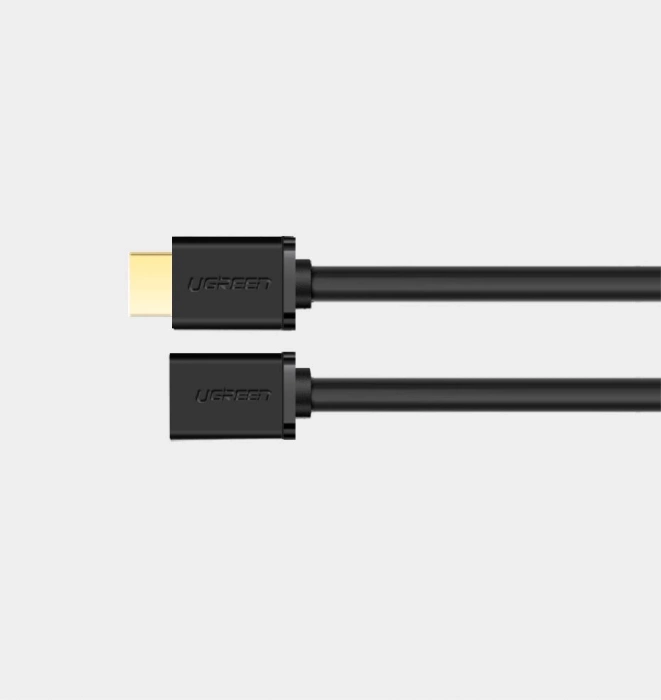 Ugreen HD107 10142 HDMI (male) - HDMI (female) 4K Cable 2m - Black