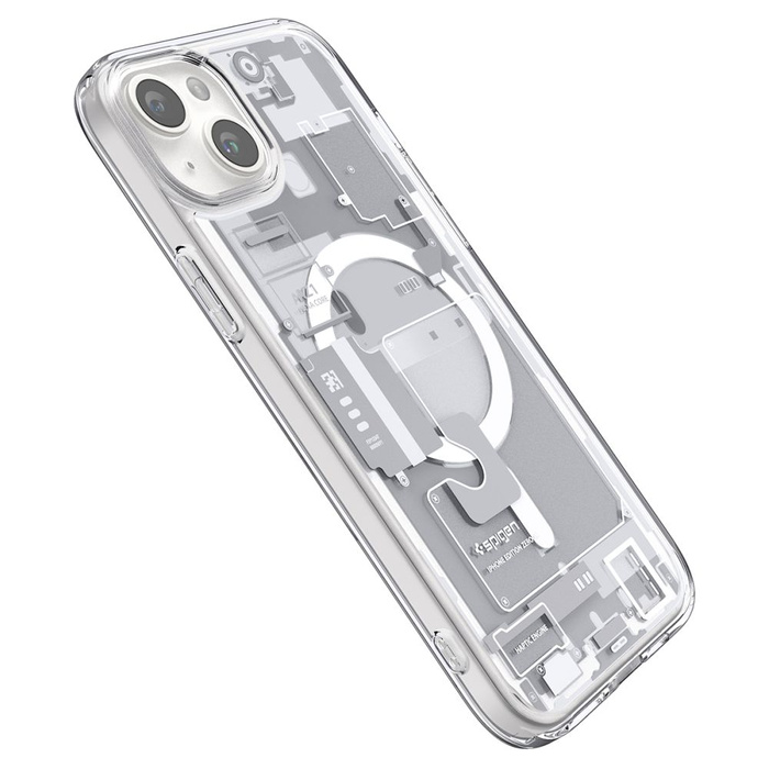 Funda Spigen Ultra Hybrid Mag MagSafe iPhone 15 Plus Cero Uno Blanco Case