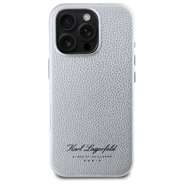Etui Karl Lagerfeld iPhone 16 Pro 6,3" hardcase szary/grey hotel RSG