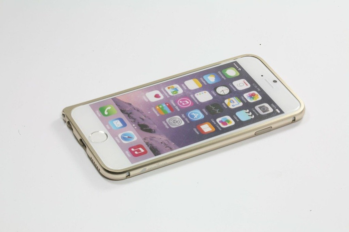 IPhone 6 6S Case MELKCO Metal Bumper Gold