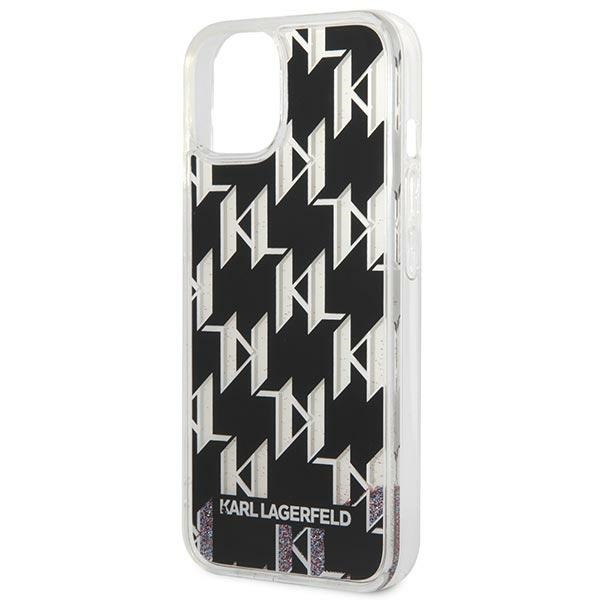Karl Lagerfeld KLHCP14SLMNMK iPhone 14 6.1" hardcase black/black Liquid Glitter Monogram