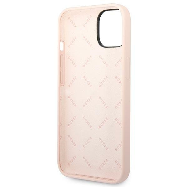 Hülle Guess GUHCP14MSLTGP iPhone 14 Plus 6,7" rosa/rosa hartcase Silikon-Dreieck