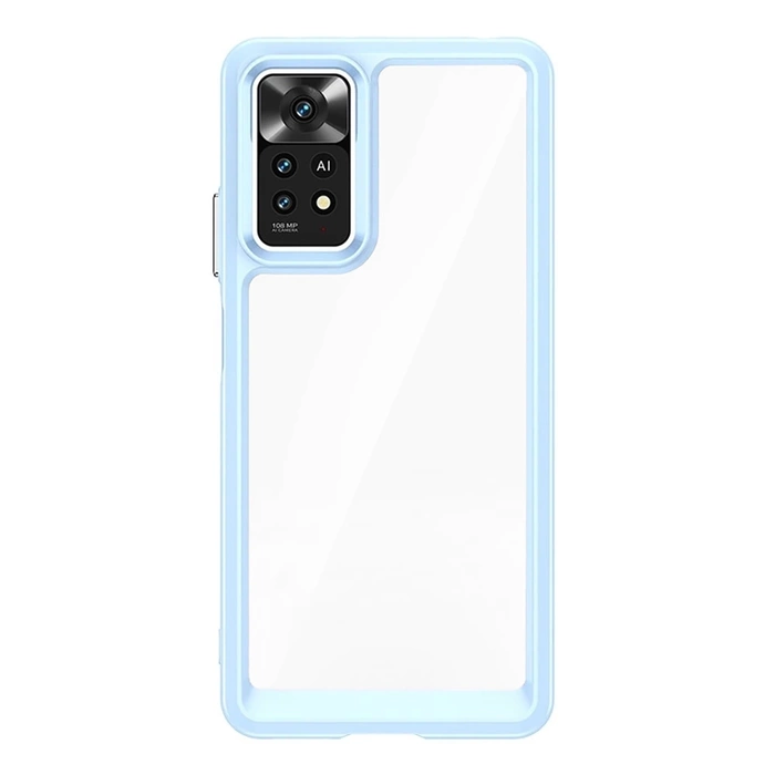 [B WARE] Outer Space Case für Xiaomi Poco M4 Pro Cover mit flexiblem Rahmen blau