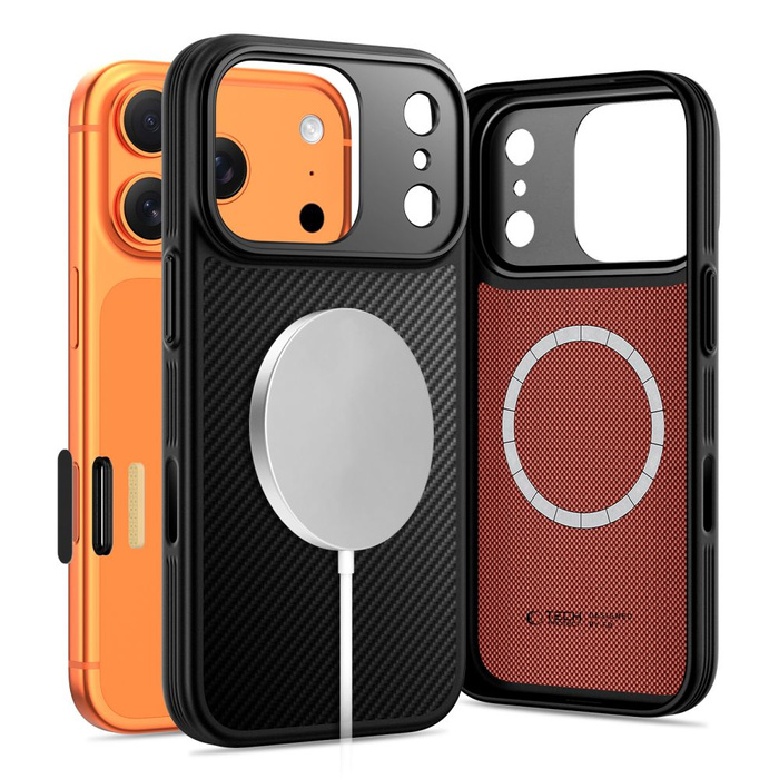 TECH-PROTECT KEVLAR ARAMID MAGSAFE IPHONE 17 PRO MAX BLACK