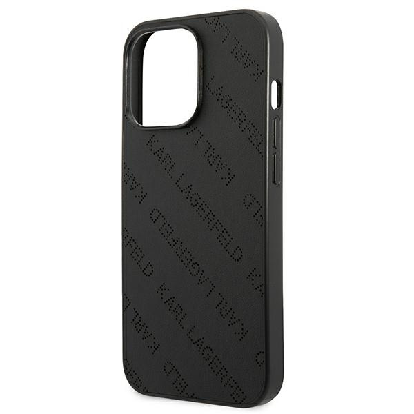 Karl Lagerfeld KLHCP13XPTLK iPhone 13 Pro Max 6.7" hardcase schwarz/schwarz Perforated Allover