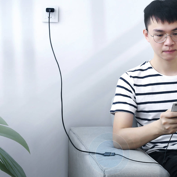 Ugreen Verlängerungskabel USB (männlich) - USB (weiblich) 2.0 480Mbps 3m schwarz (US103)