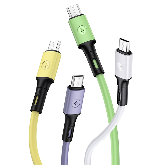 Cable USAMS MicroUSB Fast Charge 1m Green