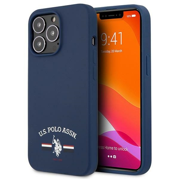 Case US POLO Apple iPhone 13 Pro Max Silicone Collection Navy Blue Case