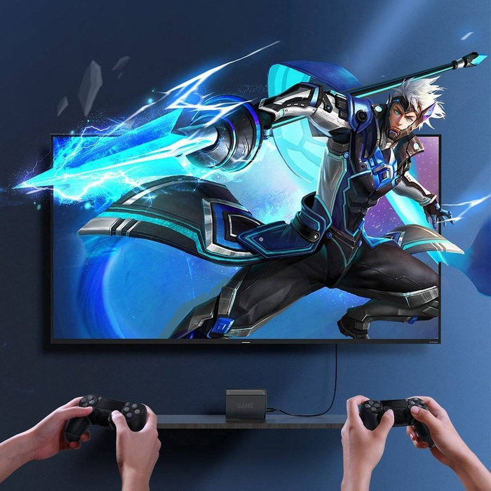 Baseus kabel HDMI 2.0 kabel 4K 30 Hz 3D HDR 18 Gbps 8 m černý (CAKGQ-E01)