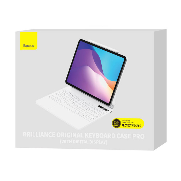 Etui magnetyczne z klawiaturą do iPad Pro 12.9'' Baseus Brilliance - białe