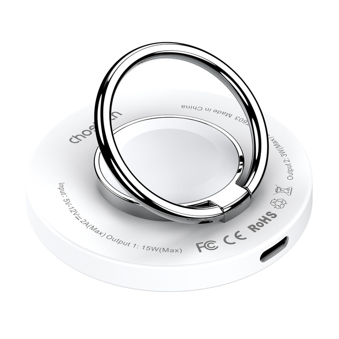 Chargeur inductif MagSafe Choetech T603-F avec support - blanc