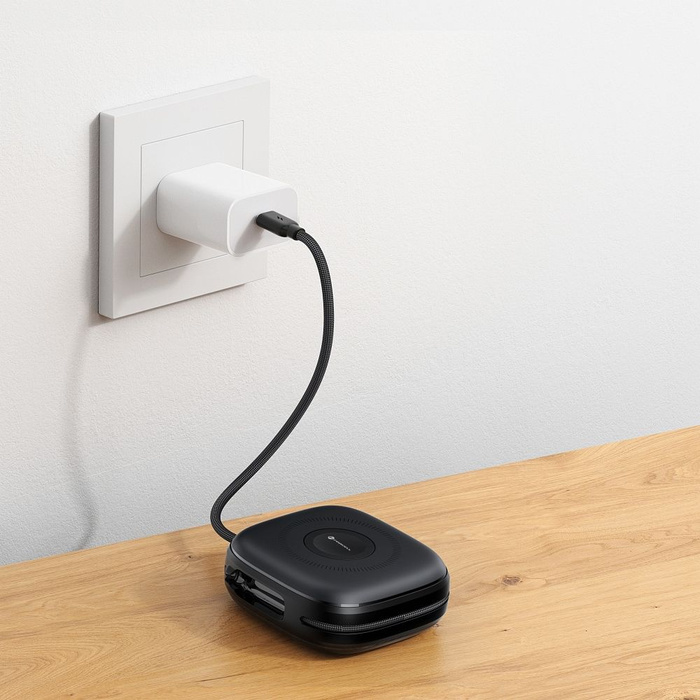 Powerbank zgodny z MagSafe Forcell F-Energy F10K5 PD3.1 QC3.0 3A 22,5W 10000 mAh kompatybilny z Apple Watch czarny 0INT