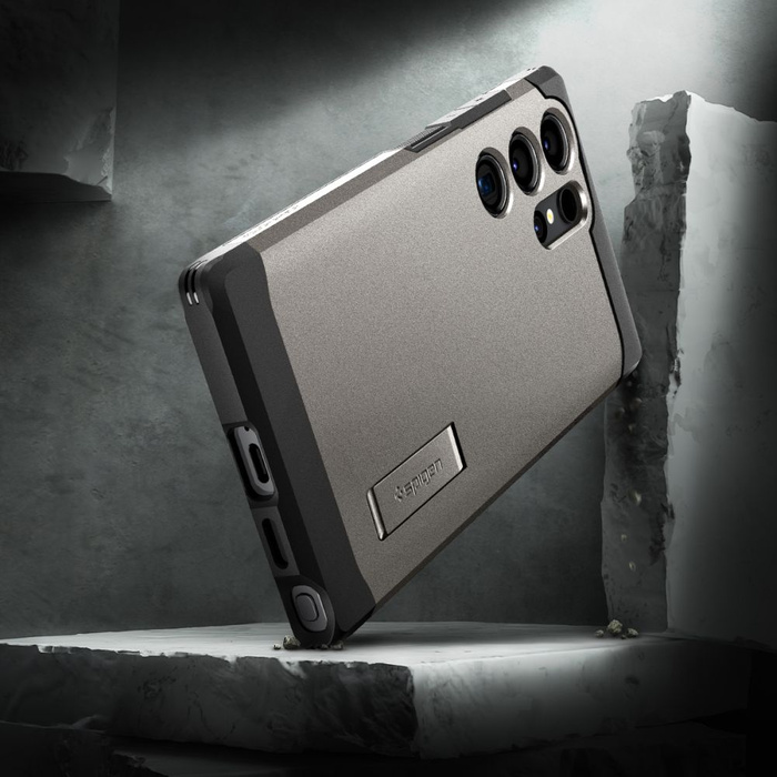 Funda Spigen Tough Armor Samsung Galaxy S24 Ultra Gunmetal Case