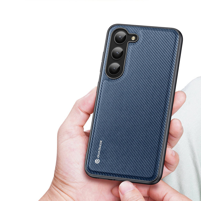 Dux Ducis Fino obal Samsung Galaxy S23+ kryt se silikonovým rámečkem modrý