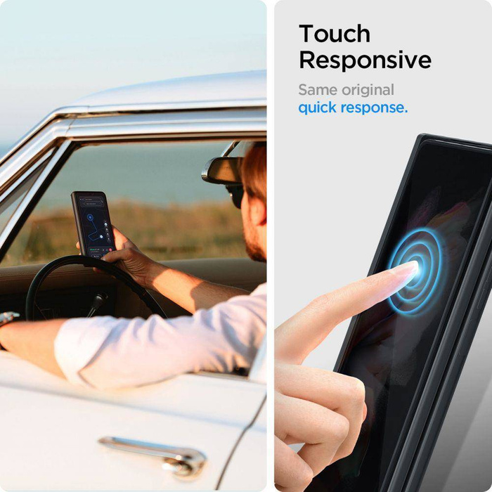 Vetro temperato SPIGEN Samsung Galaxy Z Fold 3 Vetro FC &amp; Cerniera Film Nero