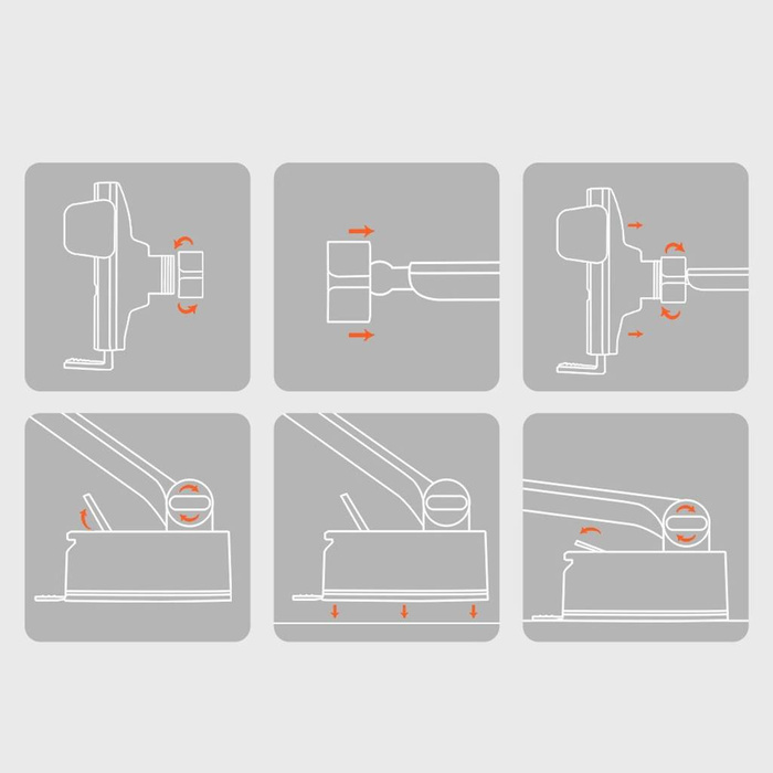 Support de téléphone de voiture pour chargeur à induction Baseus Wisdom sur le tableau de bord (ventouse) noir