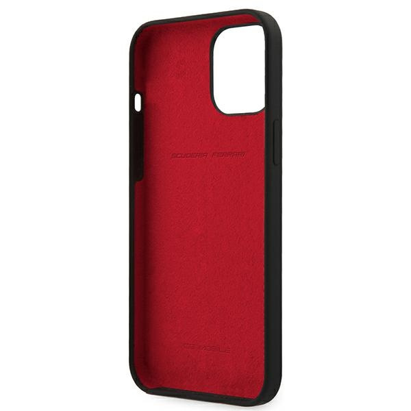 Etui Ferrari Apple iPhone 12 Pro Max On Track Silicone Czarny Case