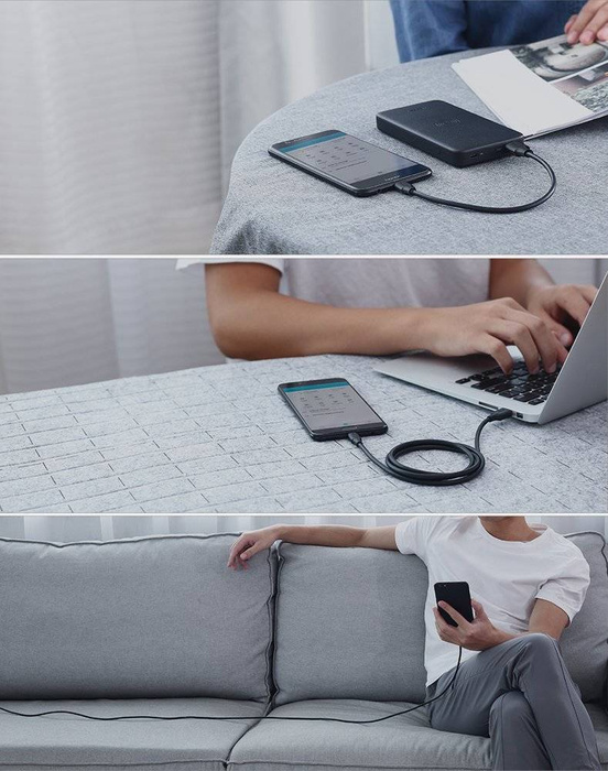 Cavo Ugreen USB - cavo micro USB 2A 1m nero (60136)