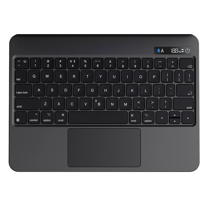 Magnetické pouzdro Baseus Brilliance bezdrátová klávesnice s displejem iPad Pro 11'' (2018/2020/2021) / iPad Air 4 10,9'' / iPad Air 5 10,9'' / iPad 10 10,9'' (2022) šedá