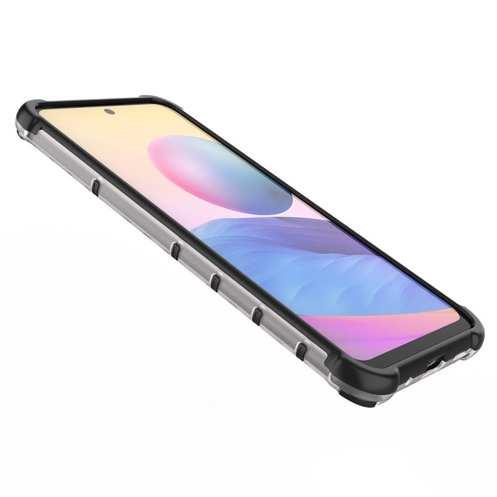 Honeycomb case armored cover with gel frame Xiaomi Redmi Note 10 5G / Poco M3 Pro transparent