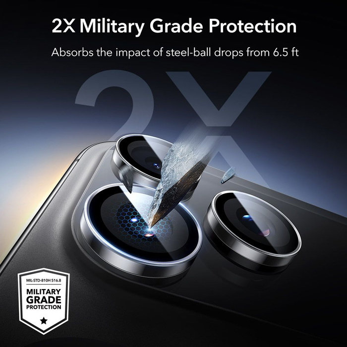 ESR KAMERASCHUTZ ArmorITE KAMERASCHUTZ IPhone 14 PRO / PRO MAX / 15 PRO / PRO MAX / 16 PRO / PRO MAX / 17 PRO / PRO MAX KLAR