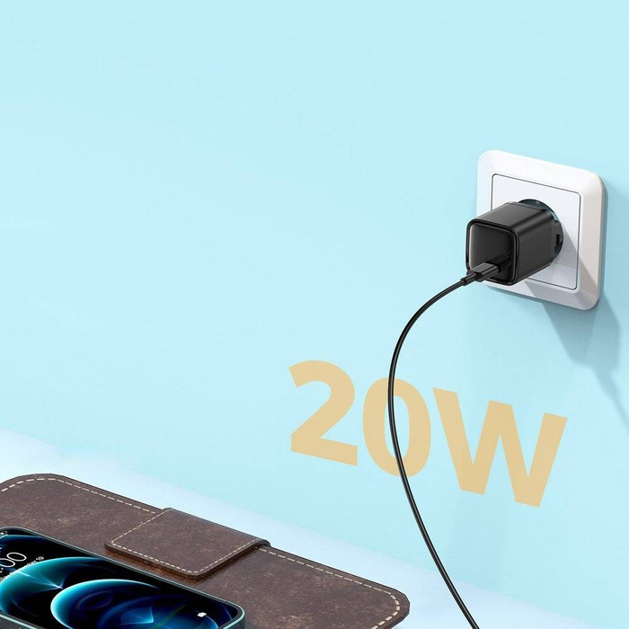 Rýchla Nabíjačka Joyroom USB Type C 20W Power Delivery Quick Charge 3.0 AFC čierna