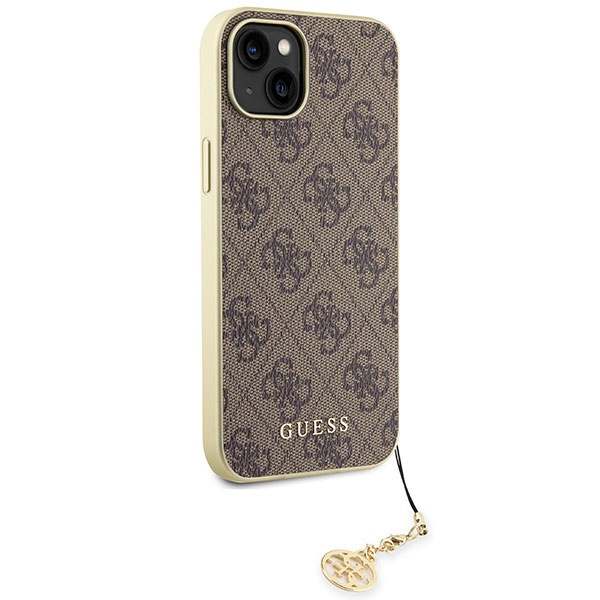 Guess GUHCP15MGF4GBR iPhone 15 Plus 6,7" braun/braun hartcase 4G Charms Kollektion