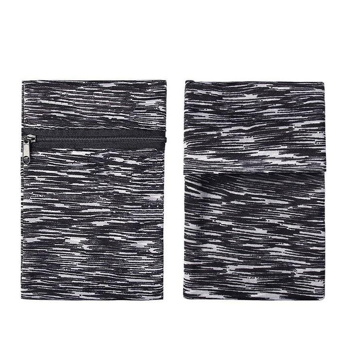 Bracciale in tessuto per running fitness marrone