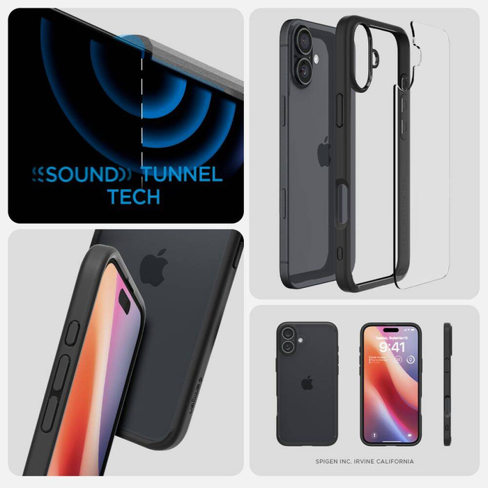 Spigen Ultra Hybrid IPhone MATTE 16 PLUS NEGRO