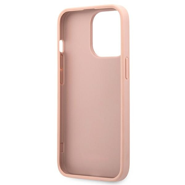 Case GUESS Apple iPhone 13 Pro Max Saffiano Stripe Pink Hardcase