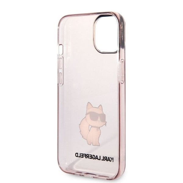 Case Karl Lagerfeld iPhone 14 6.1" pink/pink hardcase Ikonik Choupette