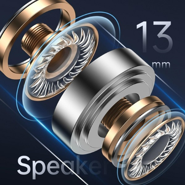 USAMS Sluchátka Bluetooth 5.1 TWS XH Series Duální bezdrátový mikrofon modrý/modrý BHUXH03