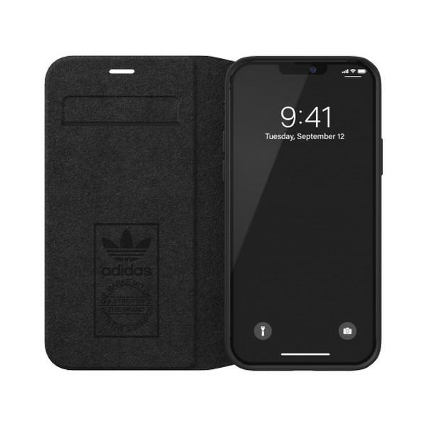 Telefontok ADIDAS ORIGINALS Apple iPhone 12 12 Pro Booklet Case TPU fehér fekete tok TPU fehér fekete tok