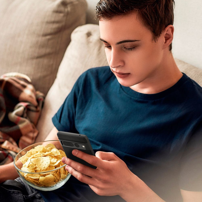 Spigen Liquid Air GOOGLE PIXEL 7 PRO Hülle MATTE SCHWARZ