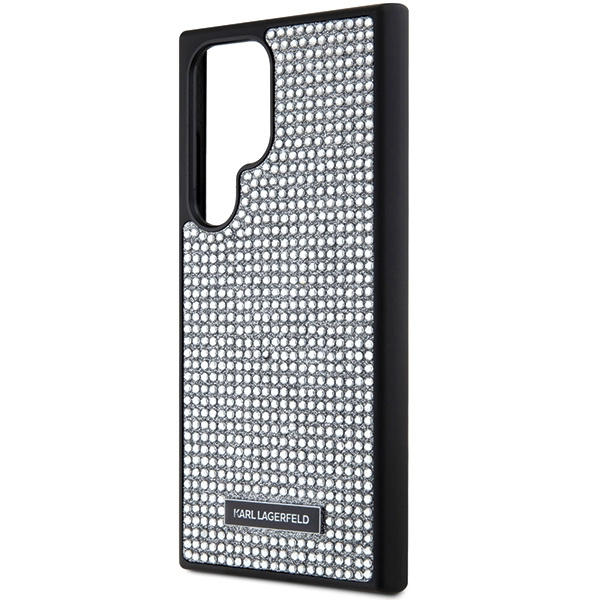 Etui Karl Lagerfeld KLHCS24LHDSPRS S24 Ultra S928 hardcase srebrny/silver Rhinestone Metal Logo Case