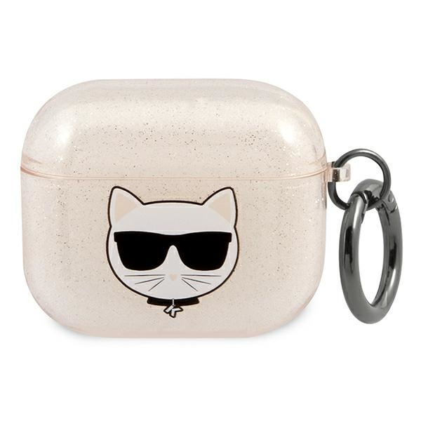Cover KARL LAGERFELD Apple AirPods 3 Glitter Choupette Gold Case