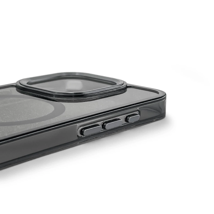 Glitter Case MagSafe Kompatibel für iPhone 17 Pro - Schwarz