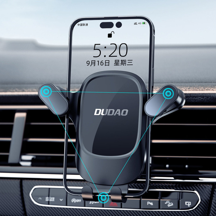 Dudao F5Pro air vent car phone holder - black