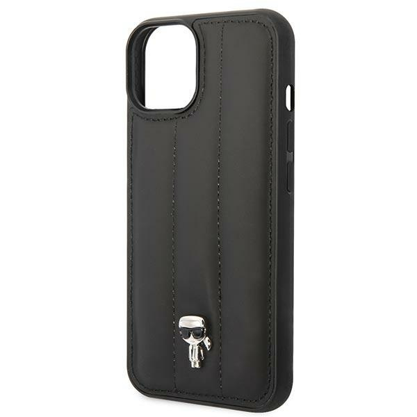 Karl Lagerfeld KLHCP14SPSQPK iPhone 14 6.1" hardcase black/black Puffy Ikonik Pin